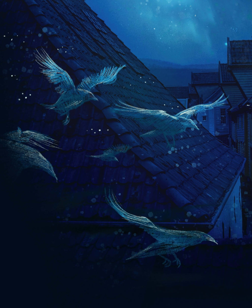 Drømmen over Bryggentakene closeup