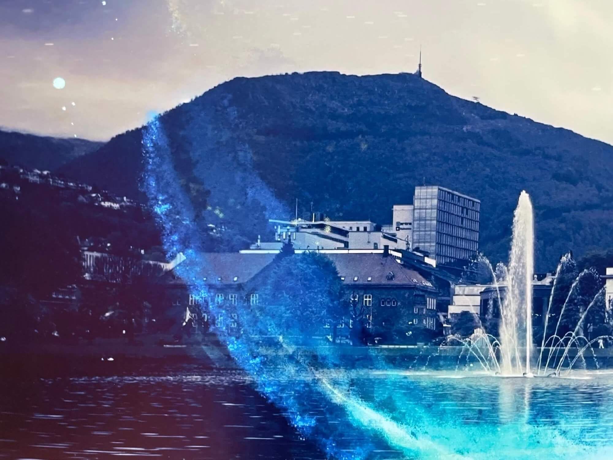 Nordlys over Lille Lungegardsvannet closeup IIII