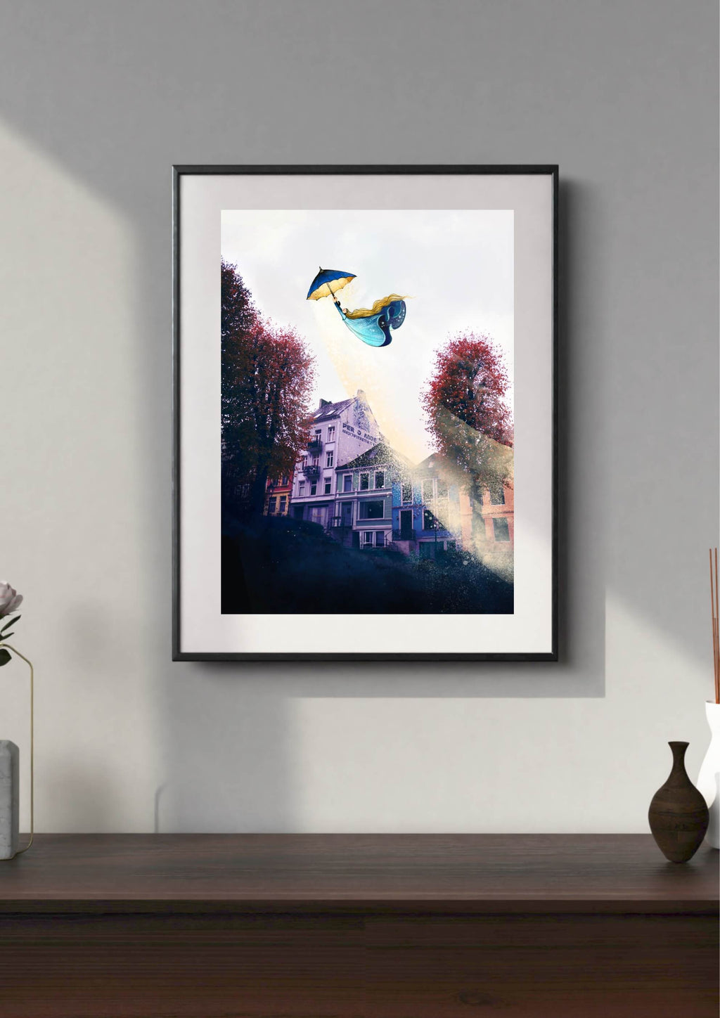 Paraply over Bergen mockup gang