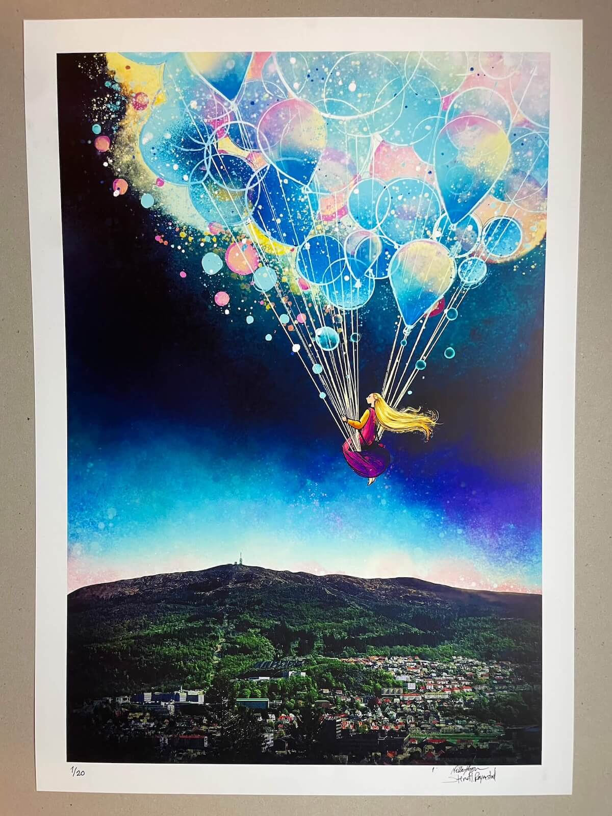 Reisen mot Ulriken print