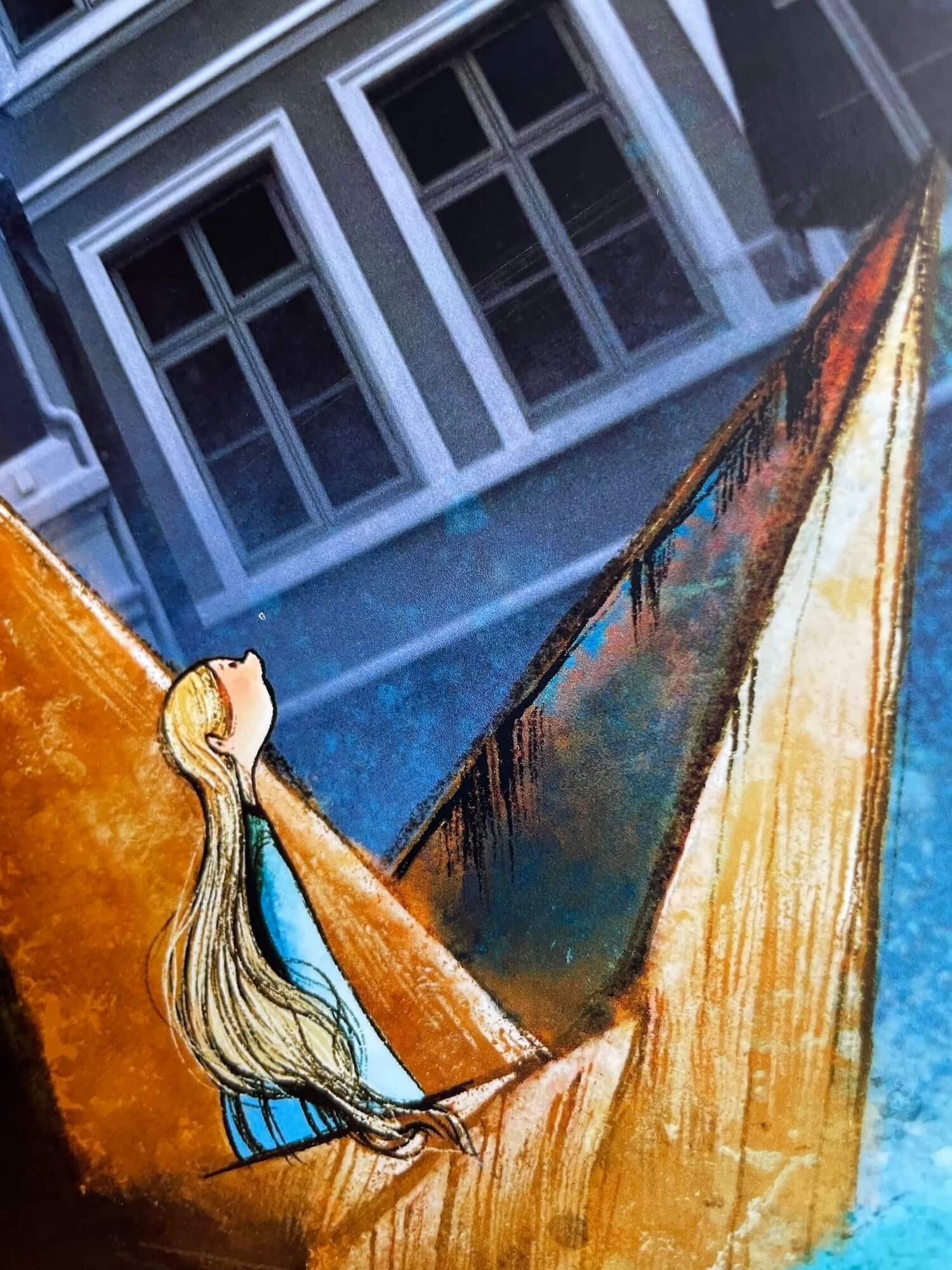 Stille natt ved Bergen Havn closeup 3