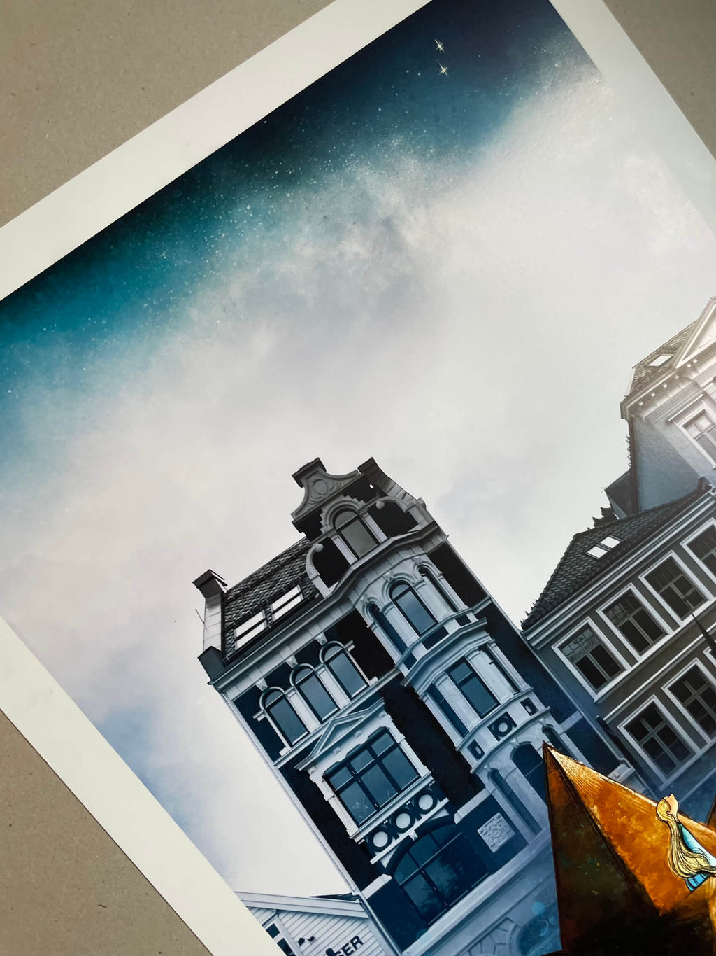 Stille natt ved Bergen Havn closeup 4