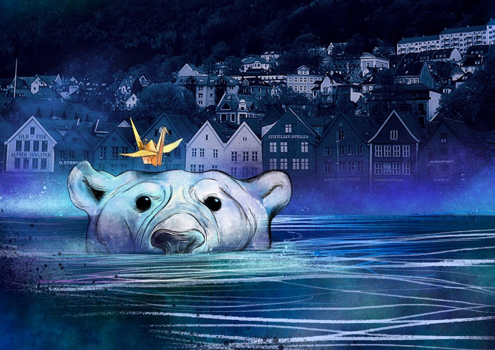 Vågens vokter kunstprint i begrenset opplag dreamside up