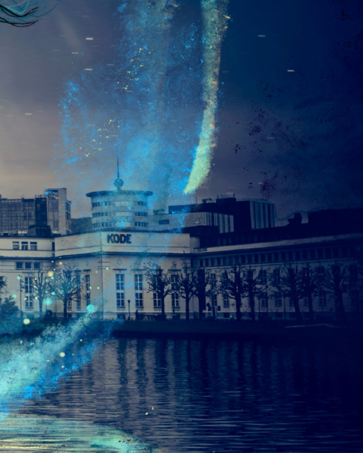 Nordlys over Lille Lungegårdsvannet