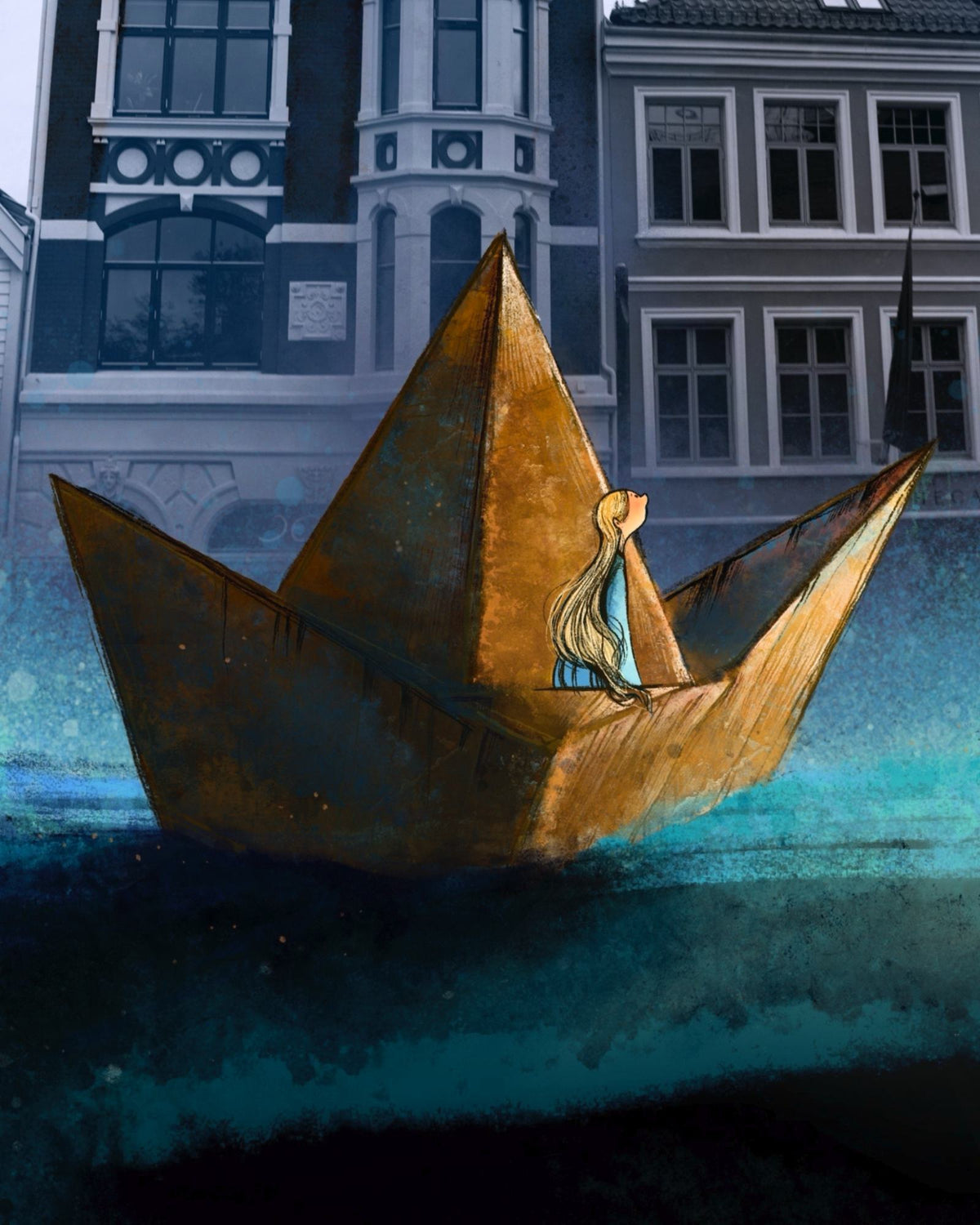 Stille natt ved Bergen havn